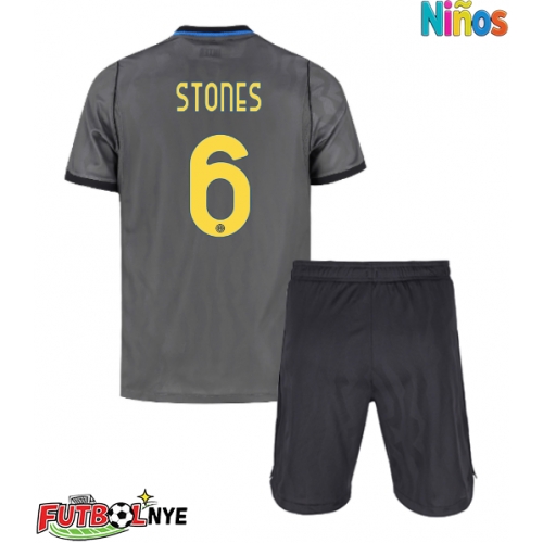 Camiseta Inter Milan John Stones #6 Tercera Equipación para niños 2026-27 manga corta (+ pantalones cortos)